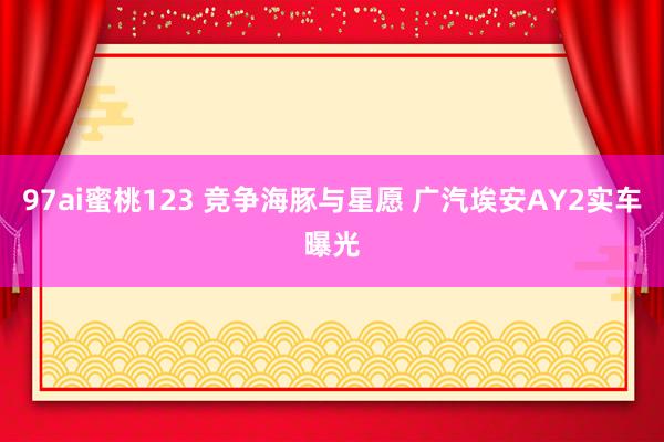 97ai蜜桃123 竞争海豚与星愿 广汽埃安AY2实车曝光