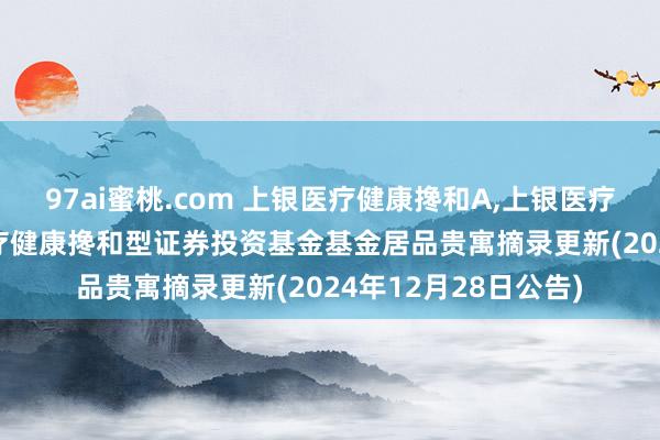 97ai蜜桃.com 上银医疗健康搀和A,上银医疗健康搀和C: 上银医疗健康搀和型证券投资基金基金居品贵寓摘录更新(2024年12月28日公告)