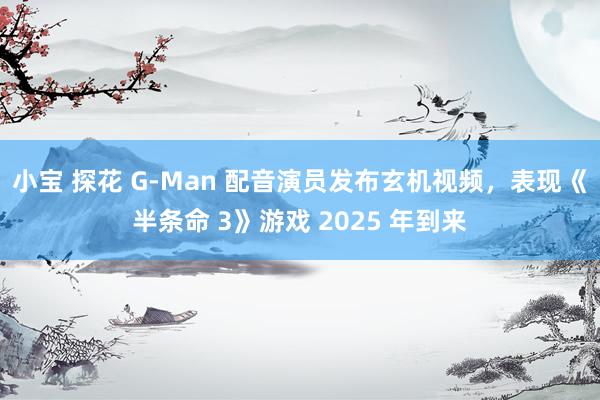 小宝 探花 G-Man 配音演员发布玄机视频，表现《半条命 3》游戏 2025 年到来
