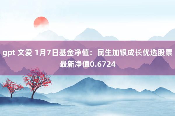 gpt 文爱 1月7日基金净值：民生加银成长优选股票最新净值0.6724