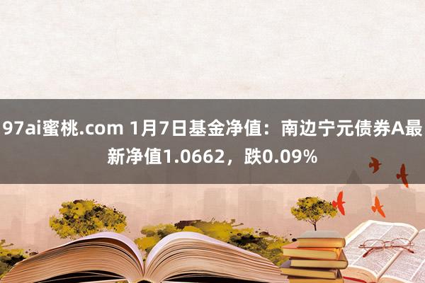 97ai蜜桃.com 1月7日基金净值：南边宁元债券A最新净值1.0662，跌0.09%