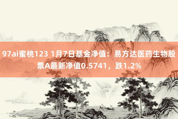 97ai蜜桃123 1月7日基金净值：易方达医药生物股票A最新净值0.5741，跌1.2%