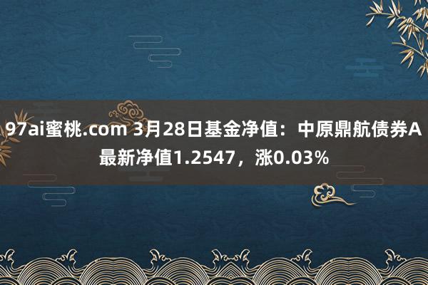 97ai蜜桃.com 3月28日基金净值：中原鼎航债券A最新净值1.2547，涨0.03%