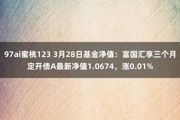 97ai蜜桃123 3月28日基金净值：富国汇享三个月定开债A最新净值1.0674，涨0.01%