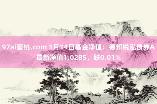 97ai蜜桃.com 1月14日基金净值：德邦锐泓债券A最新净值1.0285，跌0.01%