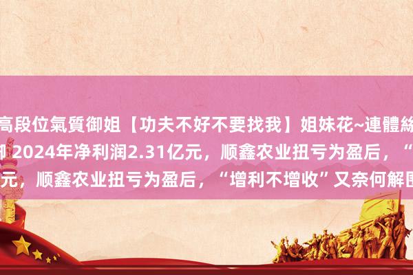 高段位氣質御姐【功夫不好不要找我】姐妹花~連體絲襪~大奶晃動~絲襪騷腳 2024年净利润2.31亿元，顺鑫农业扭亏为盈后，“增利不增收”又奈何解围？